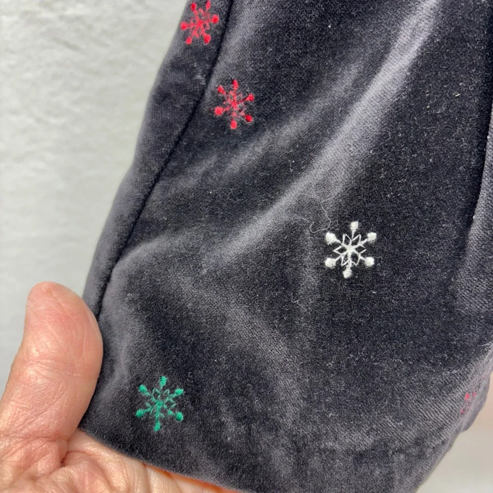 OshKosh Black Velvet Snowflake‎ Dress Girls 24 Months Holiday Christmas Party